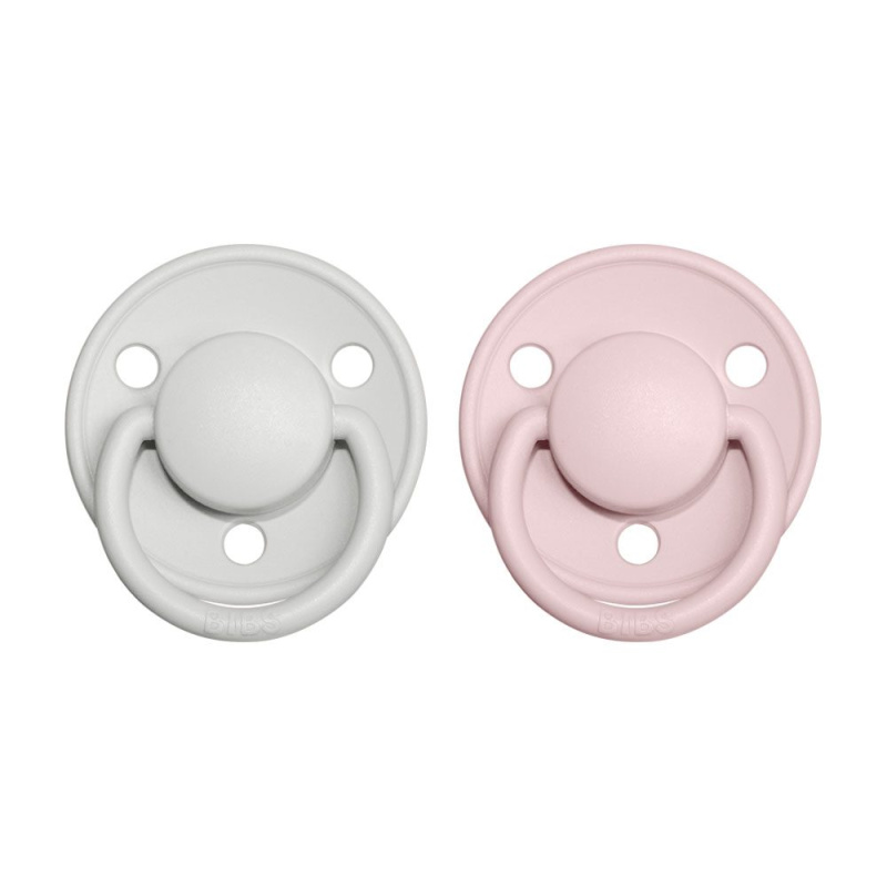 BIBS De Lux Natural Rubber Size 2: 6+ months dudlík Haze / Blossom 2 ks