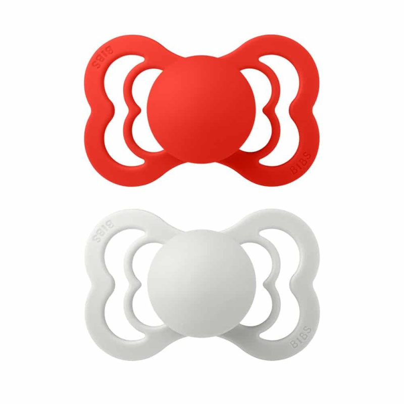 BIBS Supreme dudlíky z přírodního kaučuku 2ks vel.1 - Candy Apple / Haze