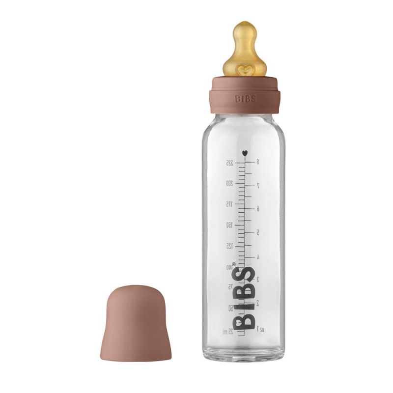 BIBS Baby Glass Bottle 225 ml kojenecká láhev Woodchuck 225 ml