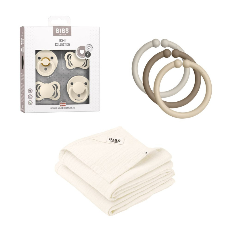 BIBS Baby Gift Set Big dárková sada pro miminka Ivory