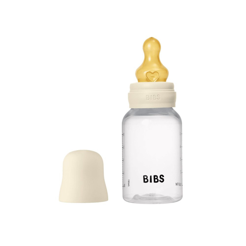 Bibs Ivory antikoliková láhev s kaučukovou savičkou 150 ml