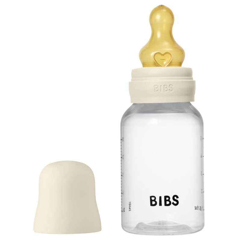 Bibs Ivory antikoliková láhev s kaučukovou savičkou 150 ml