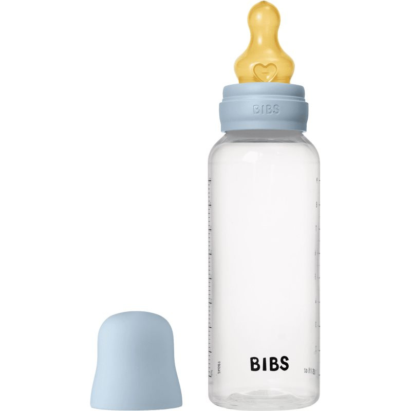 BIBS Anti-Colic Baby Bottle Latex antikoliková lahev Baby Blue 270 ml