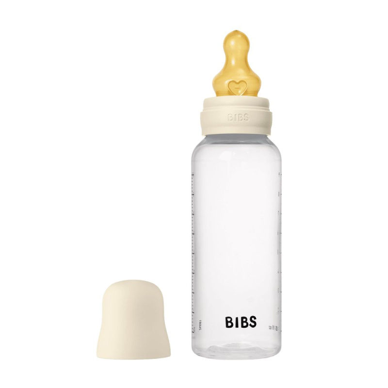 Bibs Ivory antikoliková láhev s kaučukovou savičkou 270 ml
