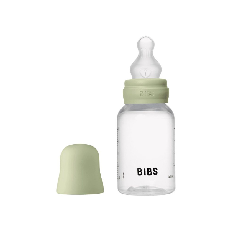 BIBS antikoliková lahev se silikónovým dudlíkem 150ml - Sage