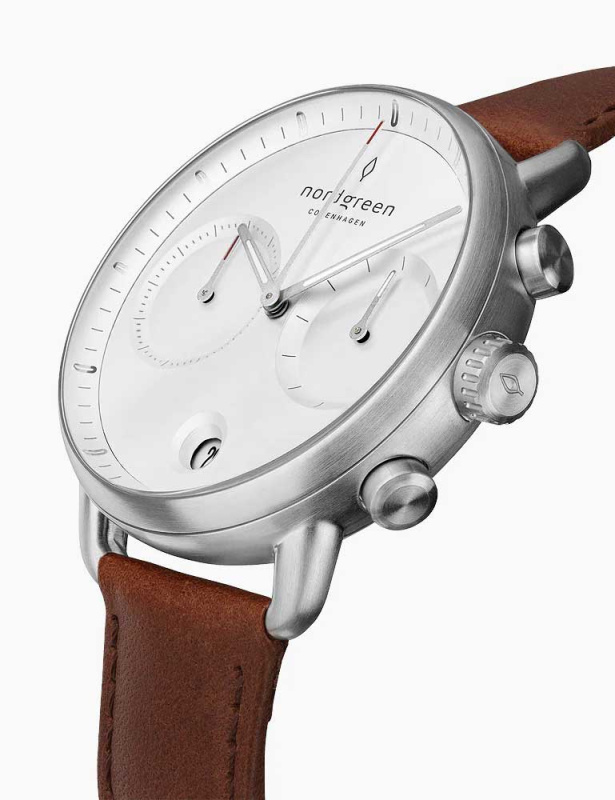 Nordgreen PI42SILEBRXX Pioneer Chronograph 42mm 5ATM