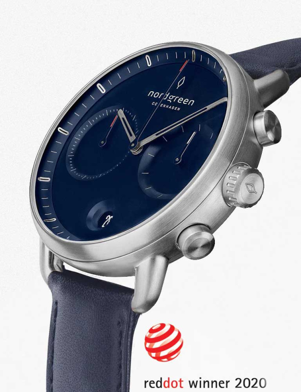 Nordgreen PI42SIVENANA Pioneer Chronograph 42mm 5ATM