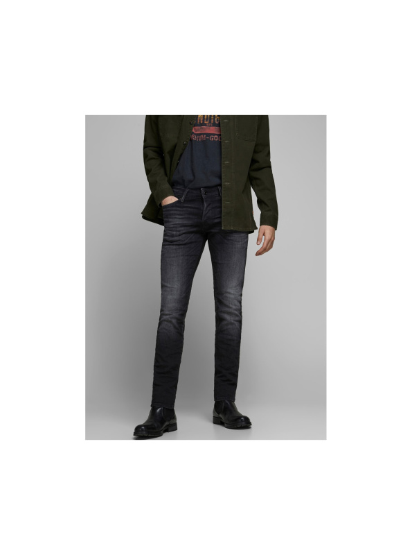 Černé slim fit džíny Jack & Jones Glenn - Pánské