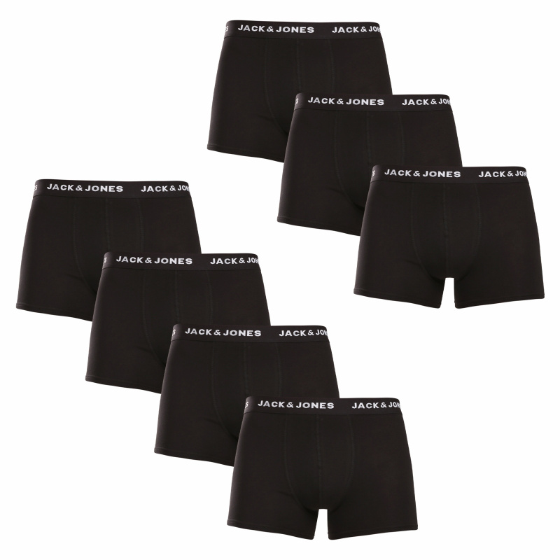 7PACK pánské boxerky Jack and Jones černé (12171258) L, trenky / trenýrky