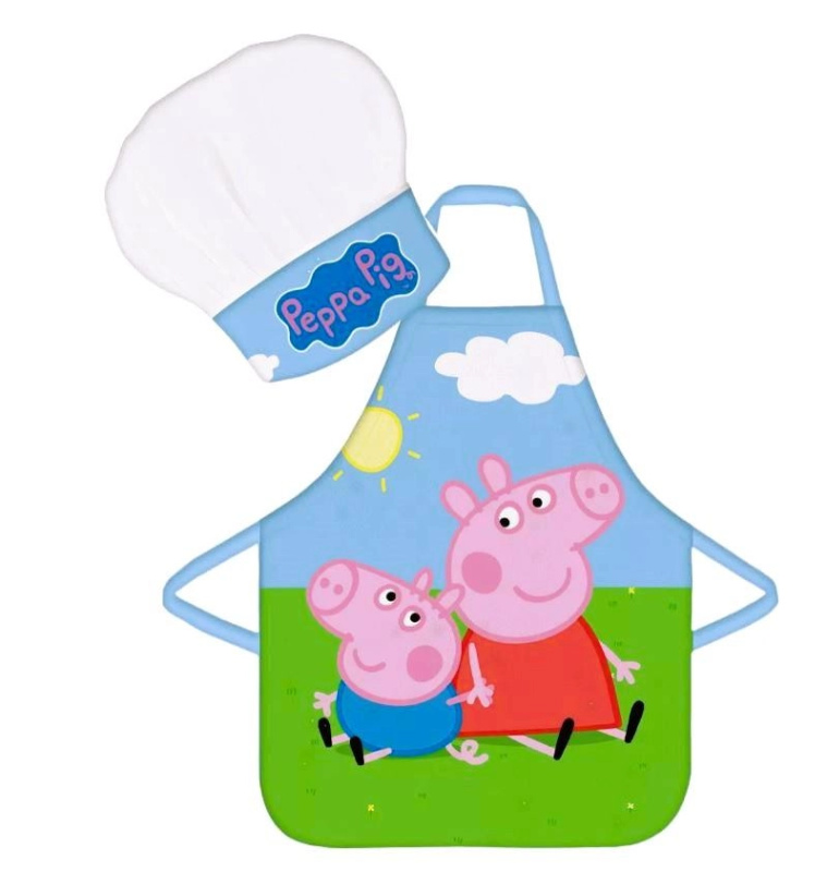Kuchařský set Peppa Pig (zástěra a čepice)