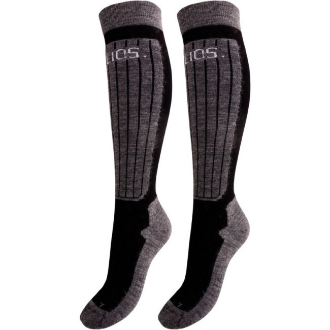 Helios Merino One 60, lyžařské ponožky, 2 páry, černé