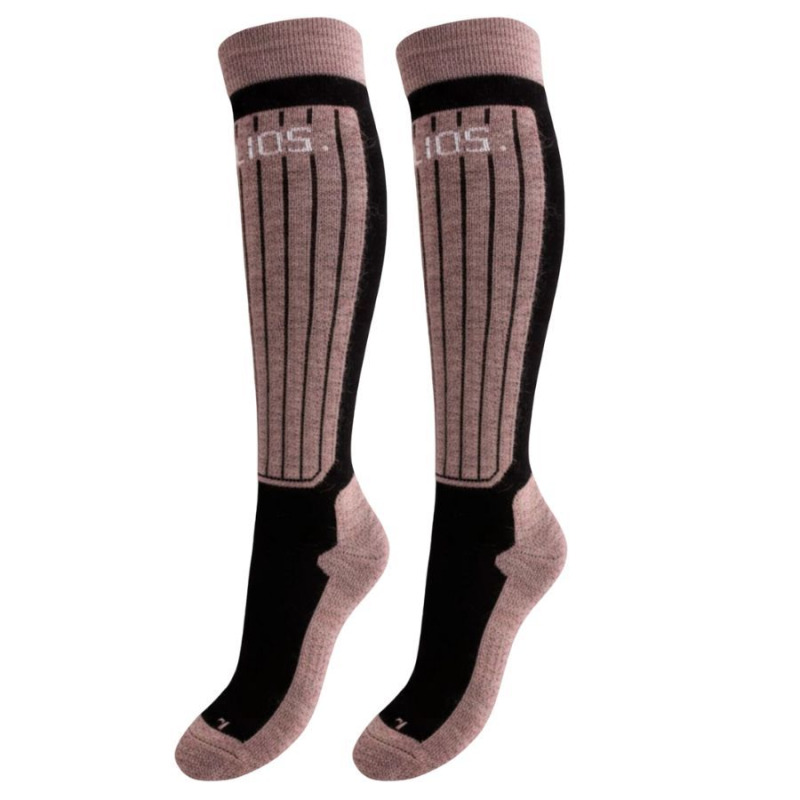 Helios Merino One 60 lyžařské ponožky, 2 páry, růžové