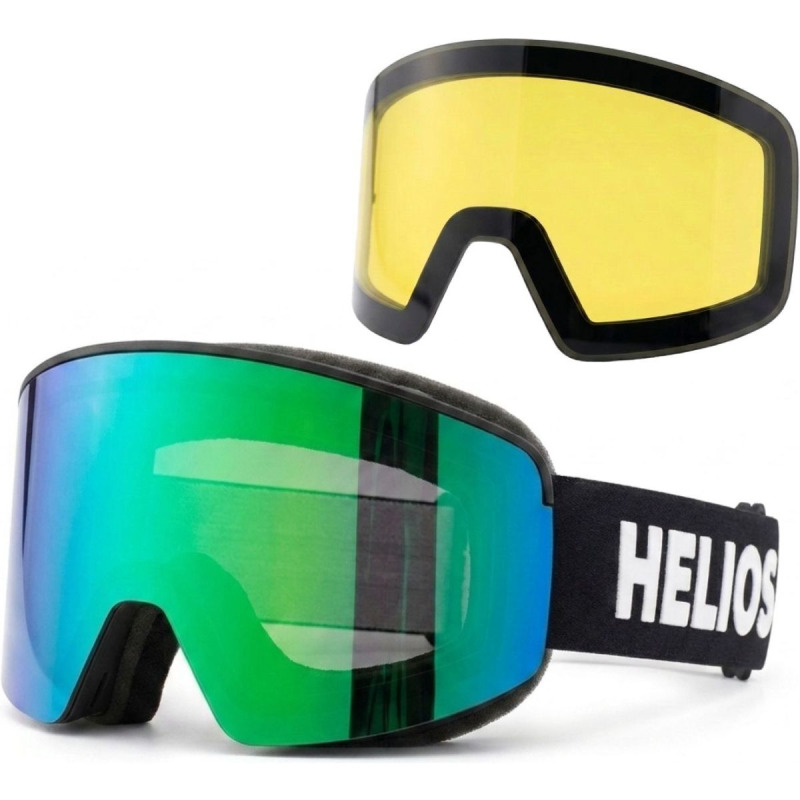 Helios View Magnet, lyžařské brýle, černá/zelená
