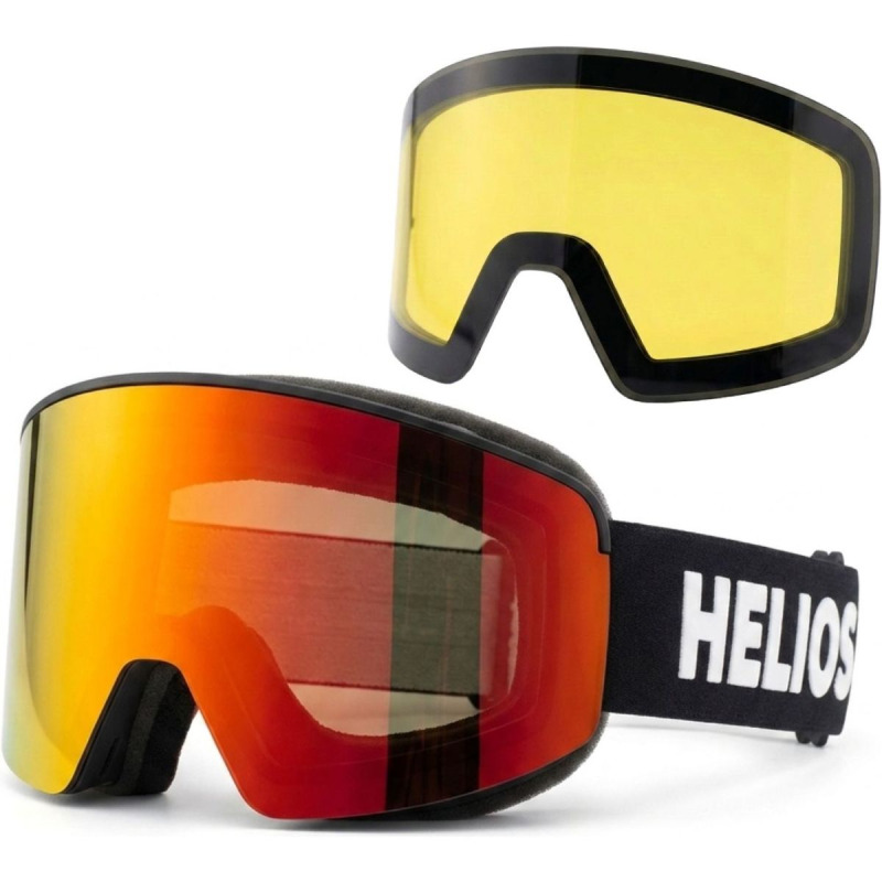 Helios View Magnet, lyžařské brýle, černá/červená