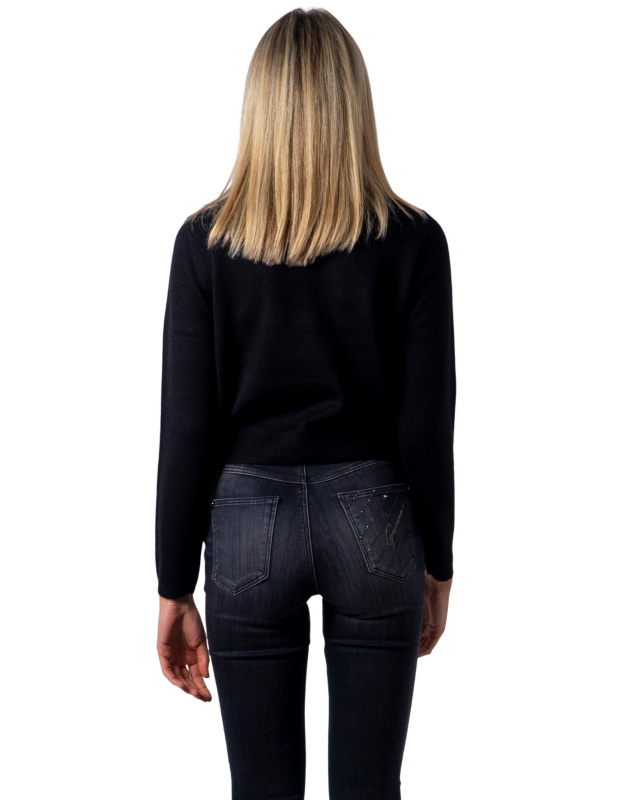 Černý rolákový svetr Only