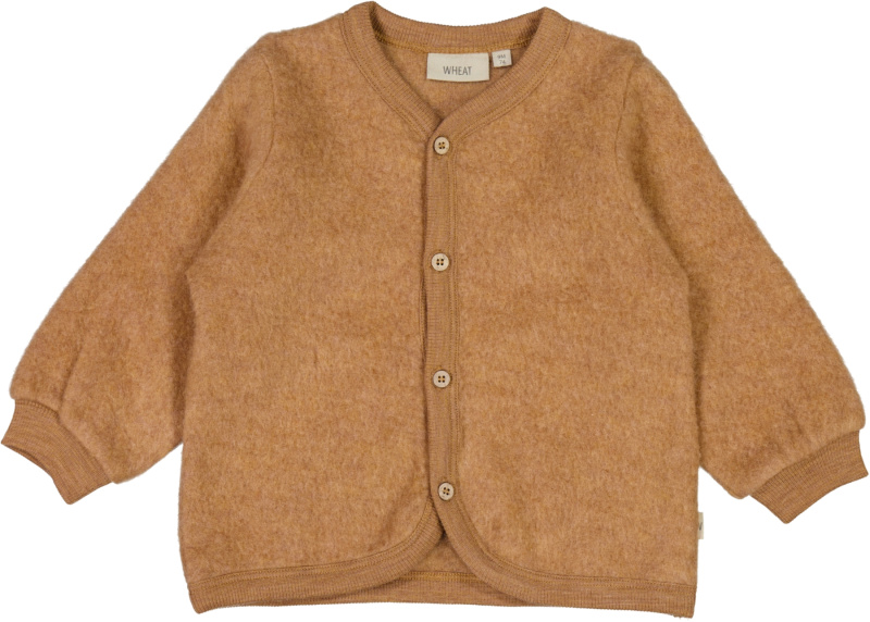 Svetřík merino Fleece clay melange WHEAT Velikost: 74
