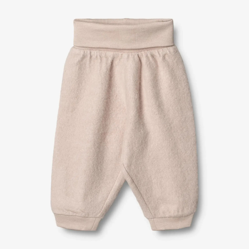 Merino fleece kalhoty růžový šeřík Wheat Velikost: 62