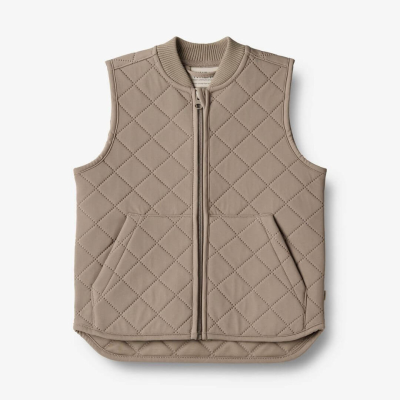 Dětská termo vesta Gilet Ede beige stone WHEAT Velikost: 110