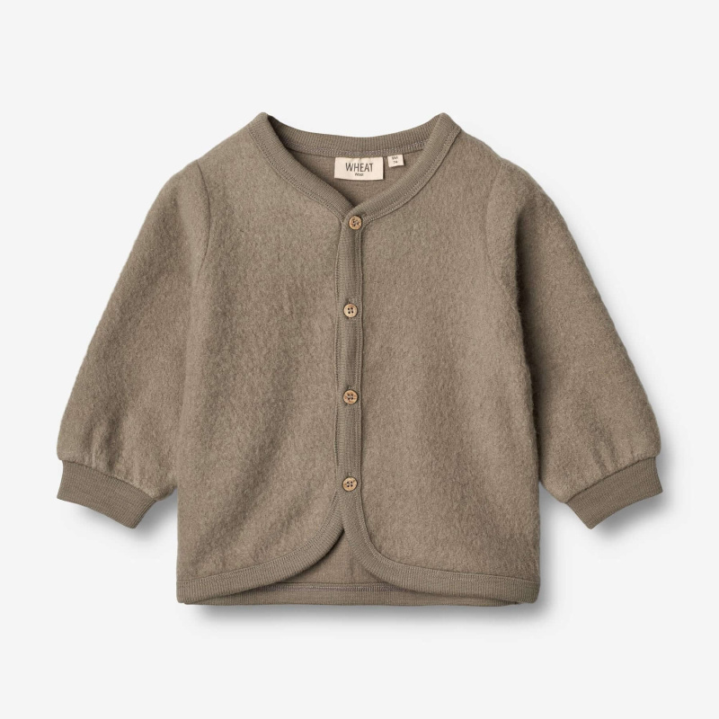 Dětský svetřík Cardigan hnědý WHEAT Velikost: 74
