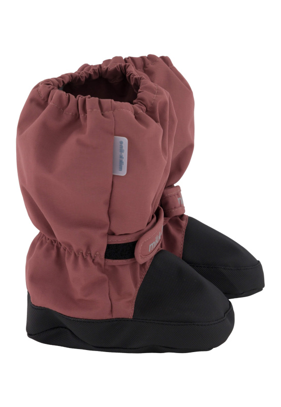 Nepromokavé větru a vodě odolné capáčky s vyztuženou protiskluzovou podrážkou Rose Brown Mikk-line Velikost: 86