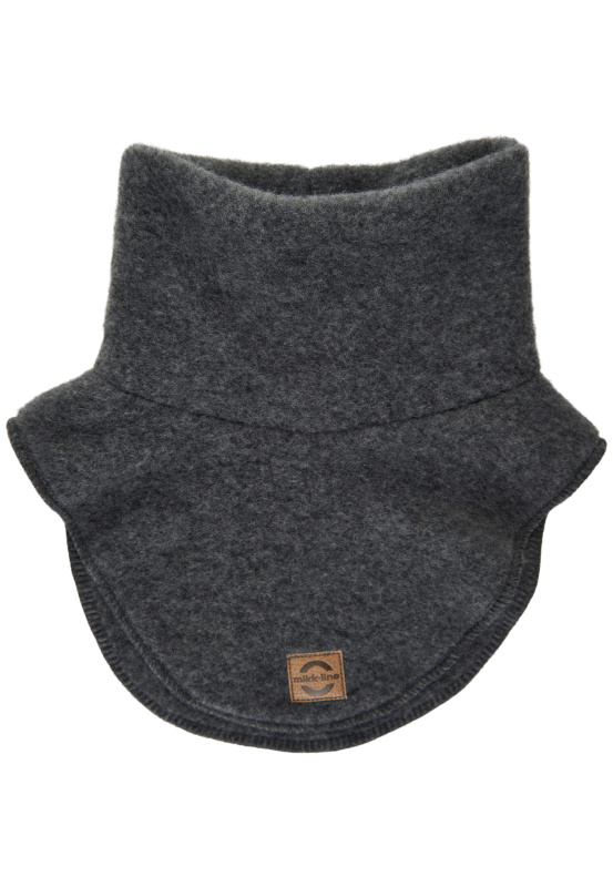 Dětský nákrčník z merino vlny Anthracite Melange Mikk-Line 50042 Velikost: 62/68