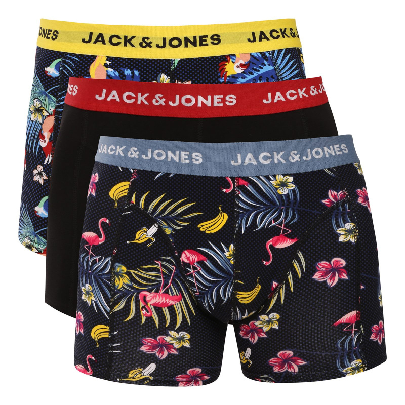 3PACK pánské boxerky Jack and Jones vícebarevné (12194104-surf) S, trenky / trenýrky