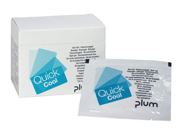 Plum Safety Plum QuickCool chladivý a bolest tišící gel na popáleniny bal. 18ks