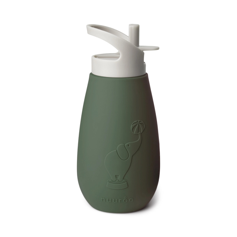 NuuRoo Pax silikonová láhev dusty green