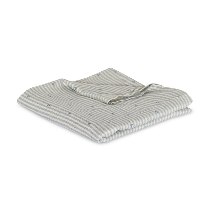 Nuuuroo valentin mušelínová plena z bambusu stripe anchor - 1 kus