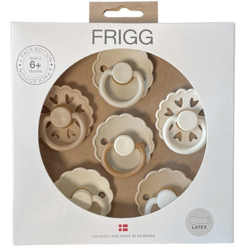 FRIGG 6 Pack Edition Size 2:6-18 months dudlík Cinnamon Charm 6 ks
