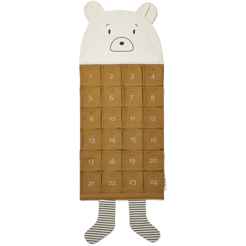 LIEWOOD Adventní kalendář - Mr bear golden caramel