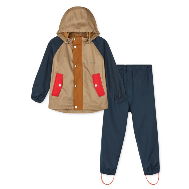 LIEWOOD Soft shell set Parker - Midnight navy mix Velikost: 7y