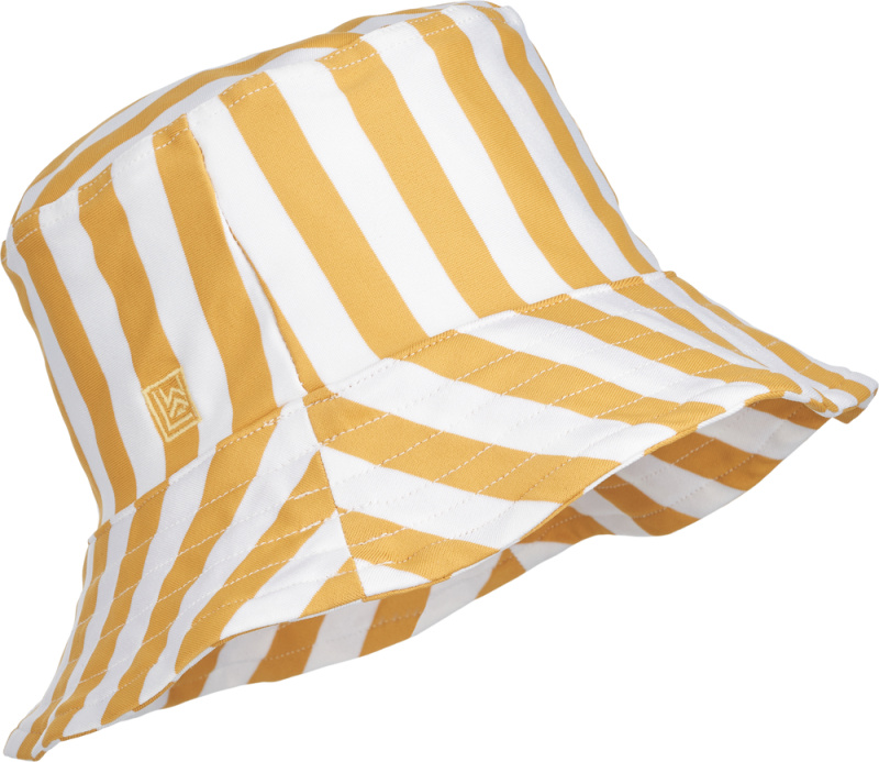 LIEWOOD Klobouk Matty - Stripe Yellow mellow/White Velikost: 3-4y