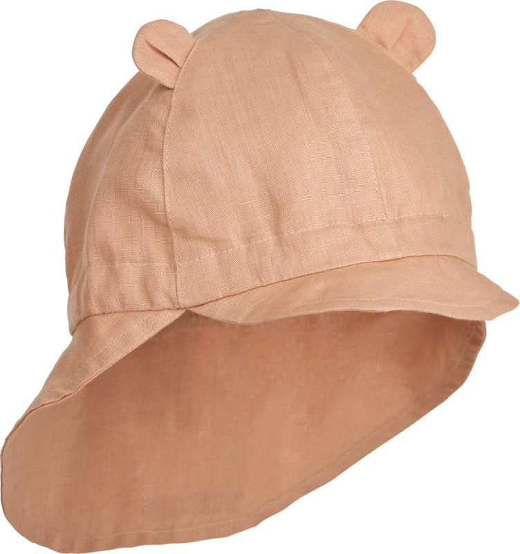 LIEWOOD Lněný klobouček s oušky Gorm - Pale tuscany Velikost: 9-12m