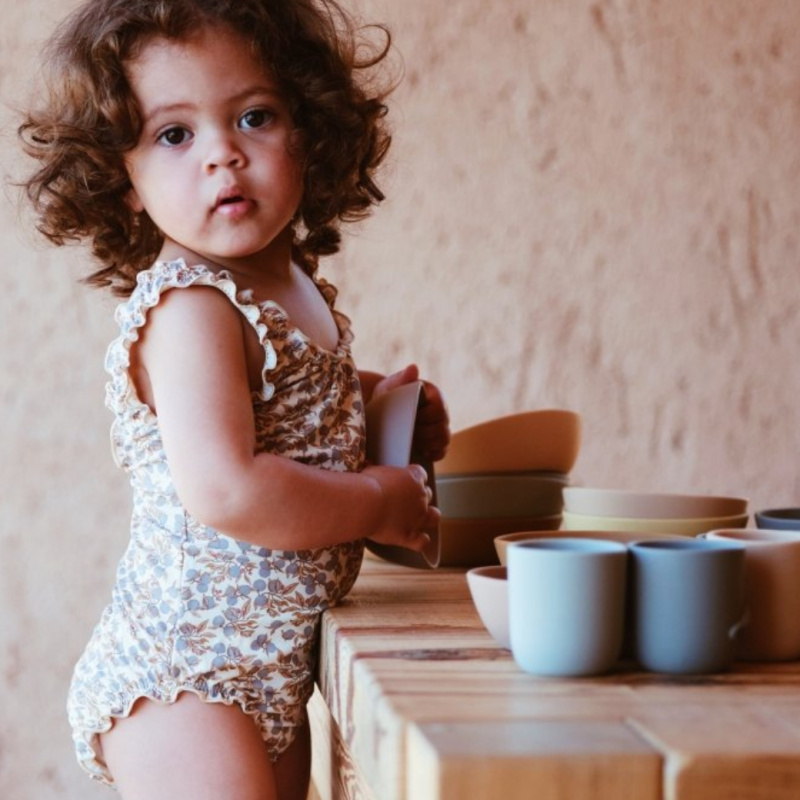 KONGES SLOJD Plavky dívčí COLLETTE - ORANGERY BLUE Velikost: 7-8Y