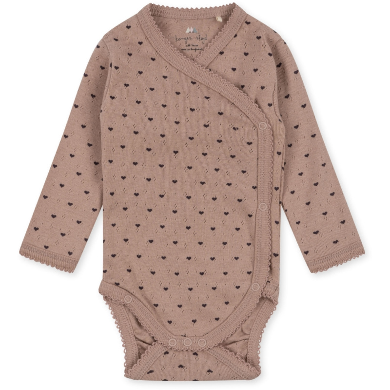 KONGES SLOJD Body pro nejmenší MINNIE - DU COEUR SPARROW Velikost: 6m