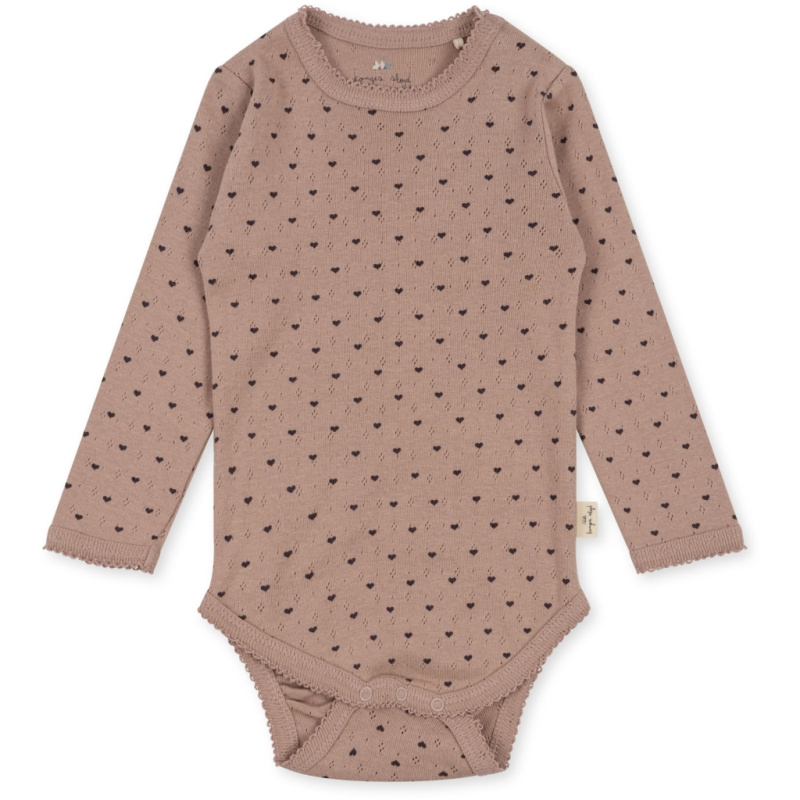 KONGES SLOJD Body Minnie - GOTS DU COEUR SPARROW Velikost: 3y