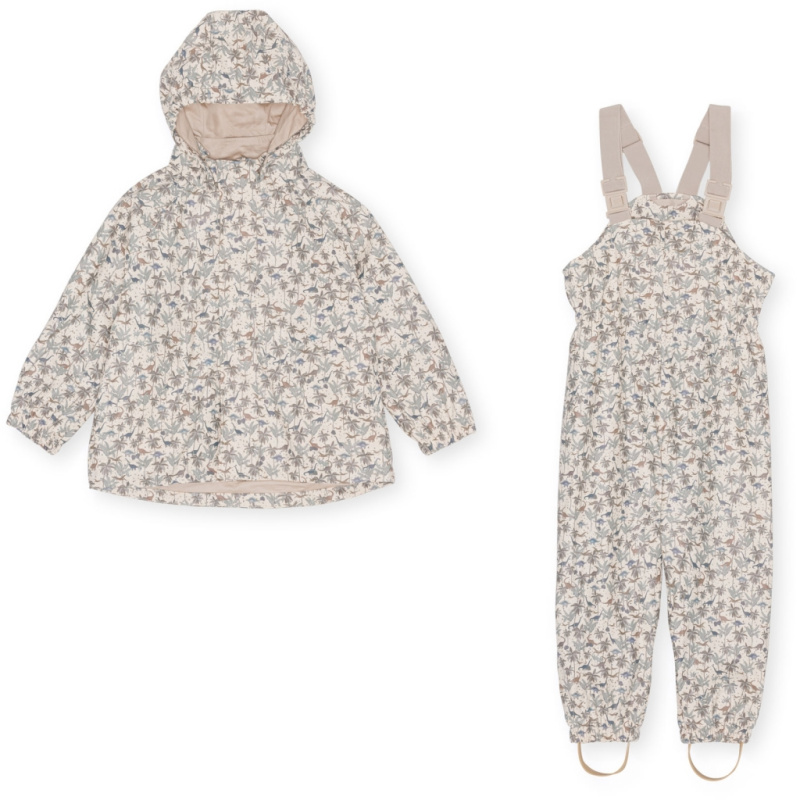 KONGES SLOJD Set do deště PALME - DINO BLUE Velikost: 3y