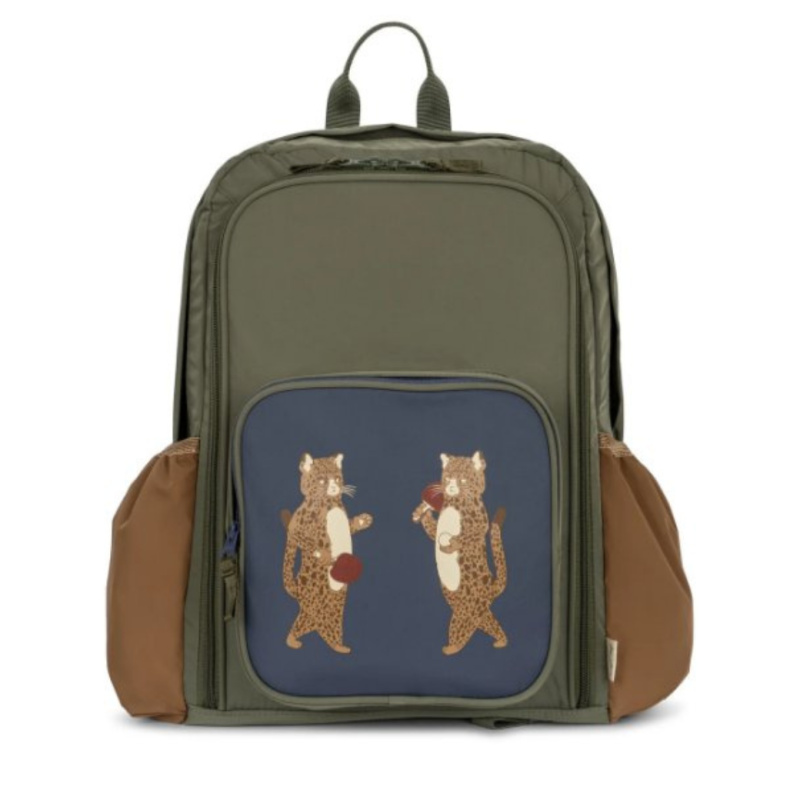 KONGES SLOJD Školní batoh Nush - OLIVINE