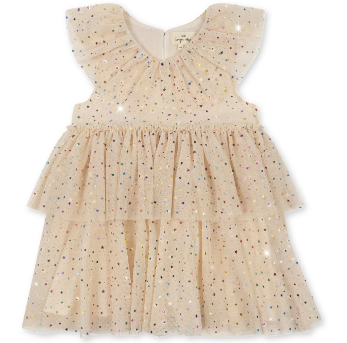 KONGES SLOJD šaty - Fairy Etoile / MULTI BRAZILIAN SAND Velikost: 7-8Y