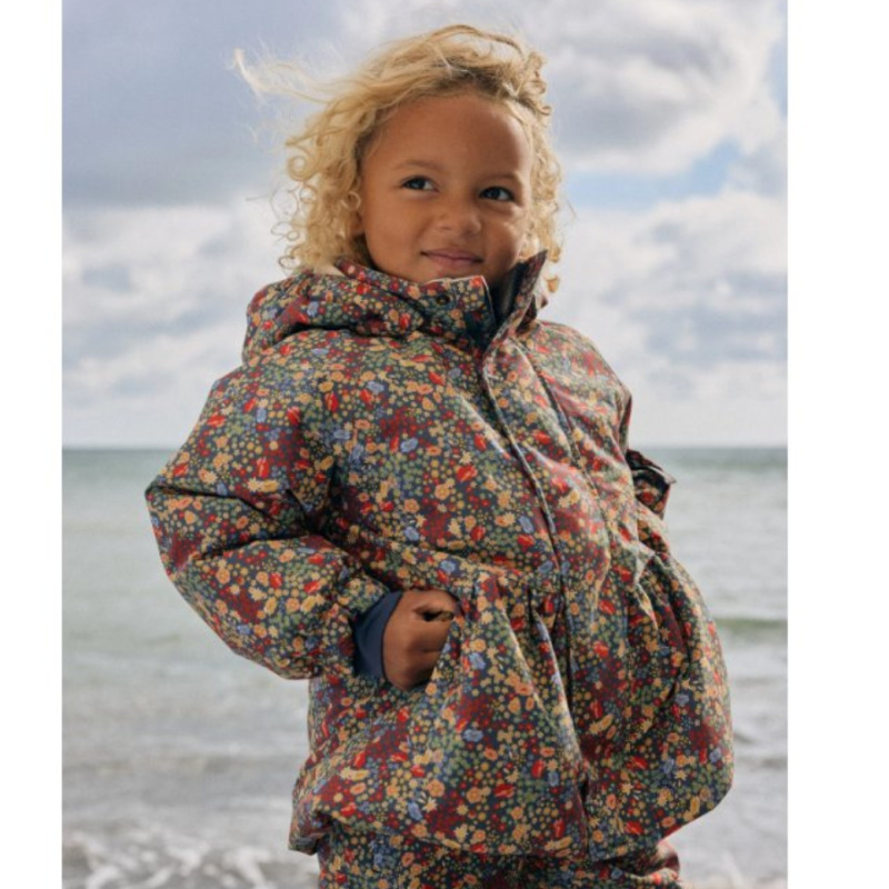 KONGES SLOJD Bunda - Mismou Frill / VILLETTA BLUE Velikost: 2y