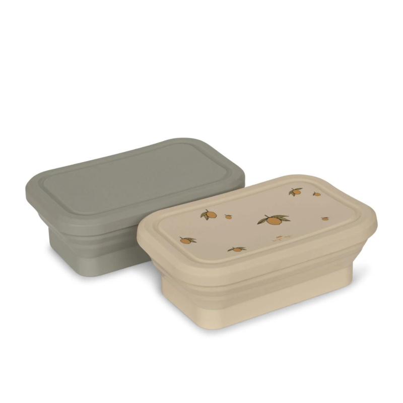 KONGES SLOJD Skládací svačinové boxy - LEMON/TOPANGA BEACH