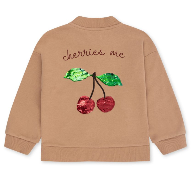 KONGES SLOJD Bunda bomber - MA GRANDE CERISE SEQUIN Velikost: 18m