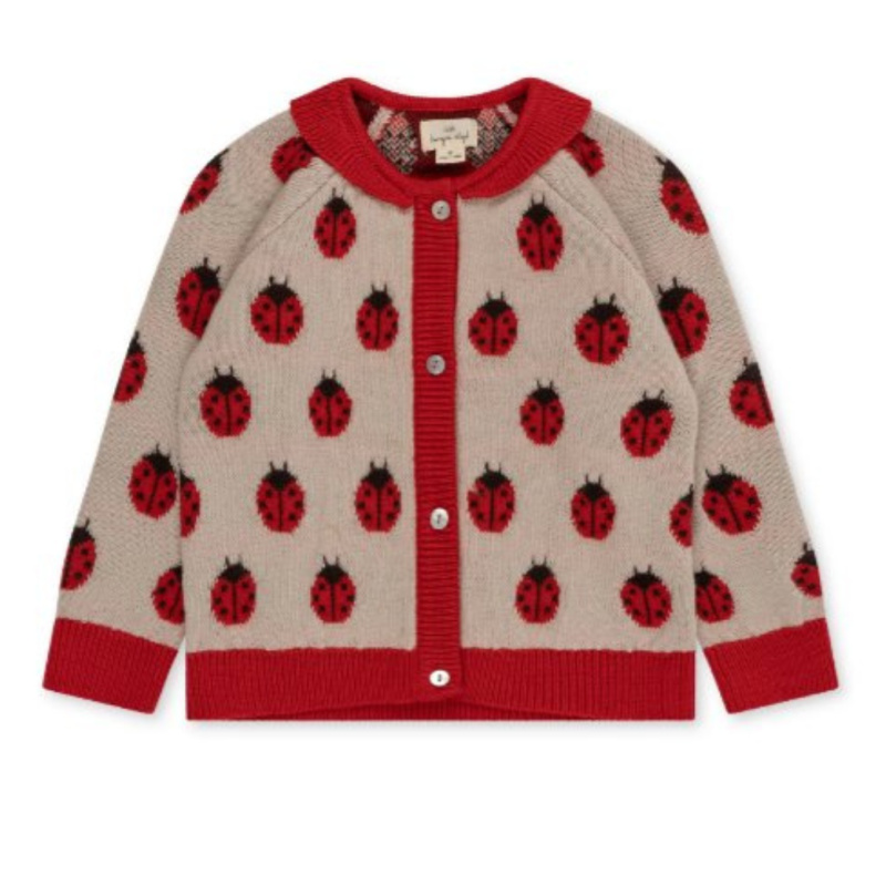 KONGES SLOJD Kardigan BELOU - Ladybug Velikost: 4y