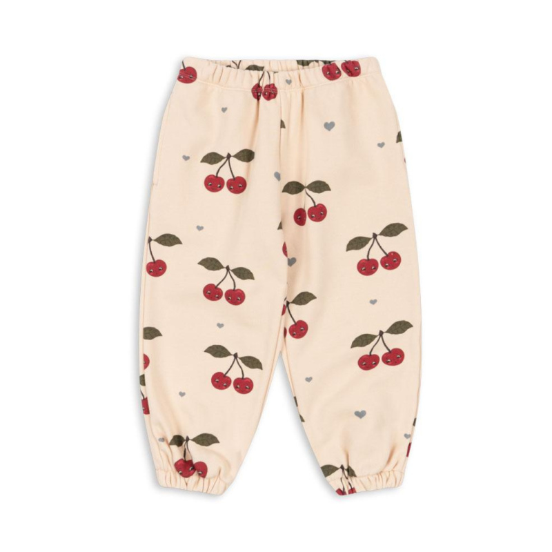 KONGES SLOJD Tepláky LOU - CHERRY BESTIE Velikost: 2y