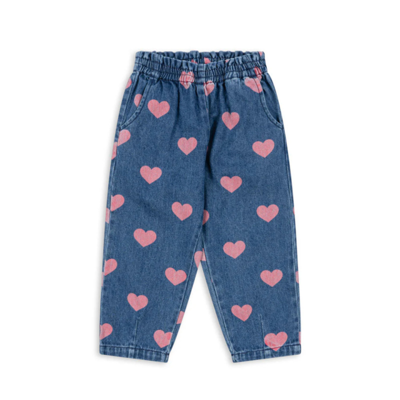 KONGES SLOJD Kalhoty MAGOT - COEUR PINK Velikost: 5-6y