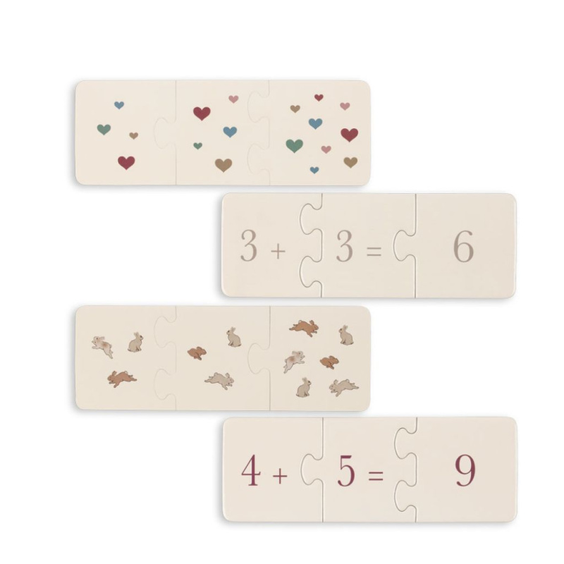 KONGES SLOJD kartonové puzzle matematika - FSC MULTI