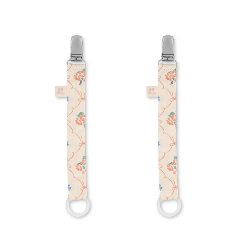 KONGES SLOJD Klip na dudlík 2ks - FLEUR DECOR
