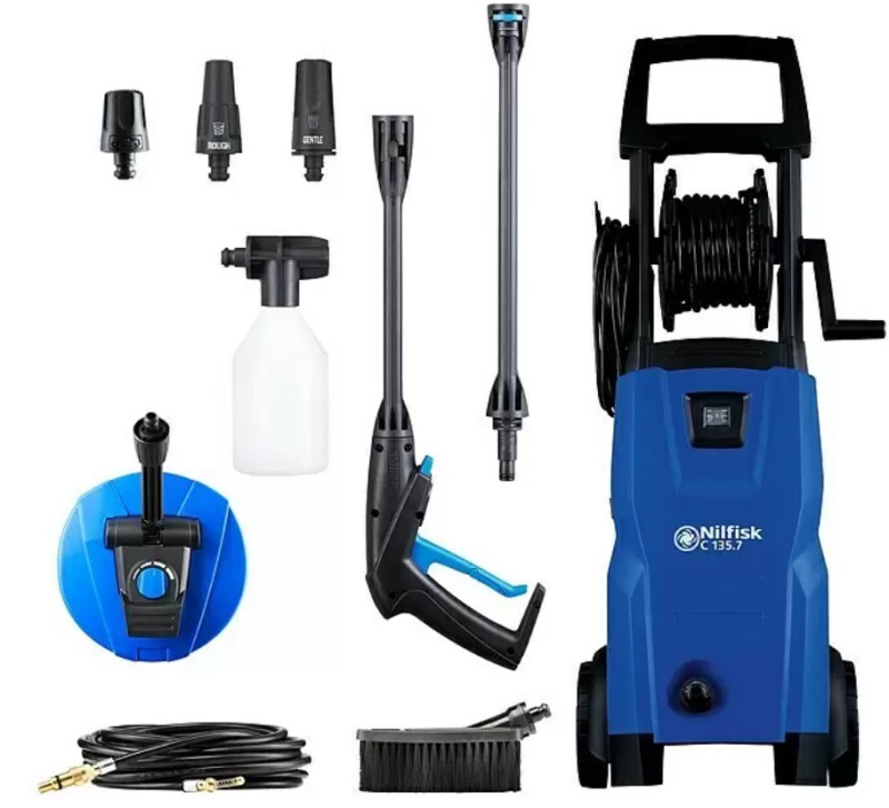 Vysokotlaký čistič Nilfisk C 135.7-6 Garden X-Tra / 1500 W / 460 l/hod. / 135 bar / černá / modrá Varianta: ivi1