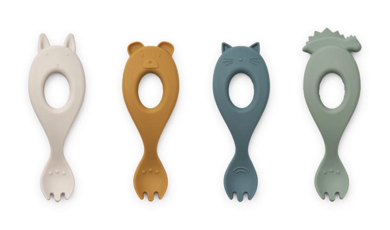 LIEWOOD Set vidliček Liva - Faune green multi mix